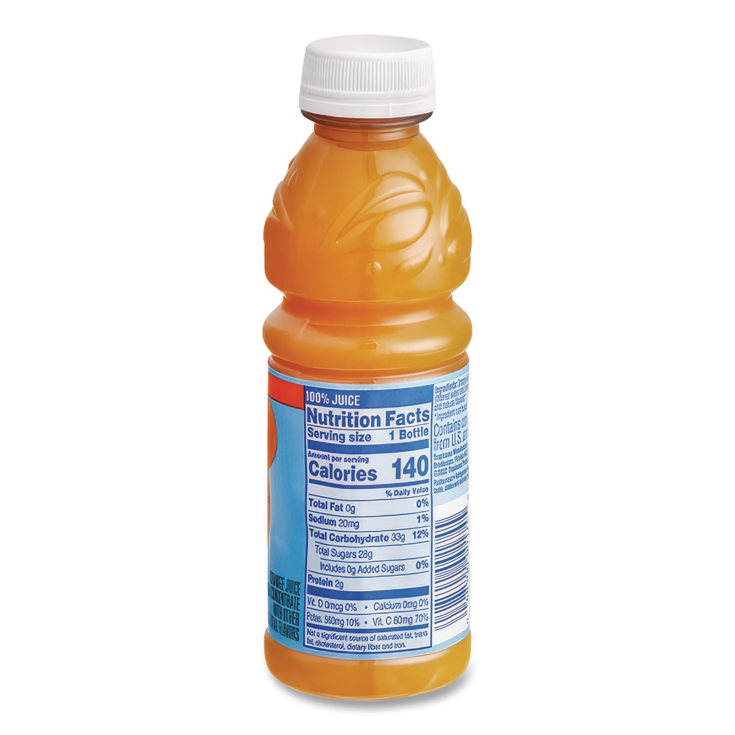 100% Juice, Orange, 10oz Bottle, 24/Carton