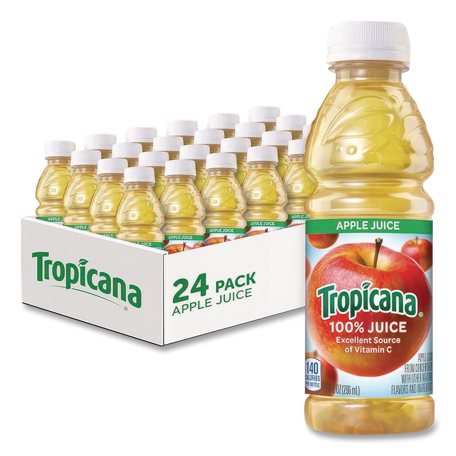 100% Juice, Apple, 10oz Bottle, 24/Carton