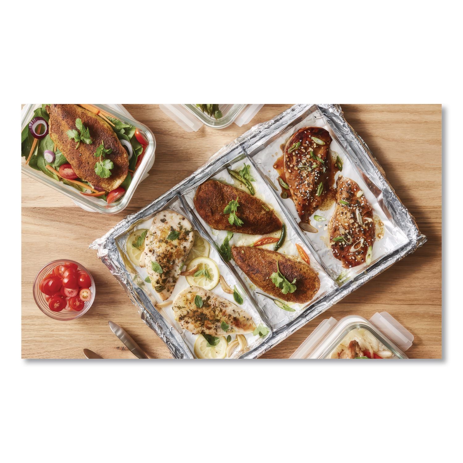 Pop-Up Interfolded Aluminum Foil Sheets, 12 x 10.75, Silver, 500/Box
