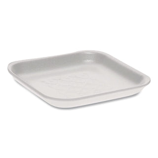 Supermarket Tray, #1S, 5.1 x 5.1 x 0.65, White, Foam, 1,000/Carton