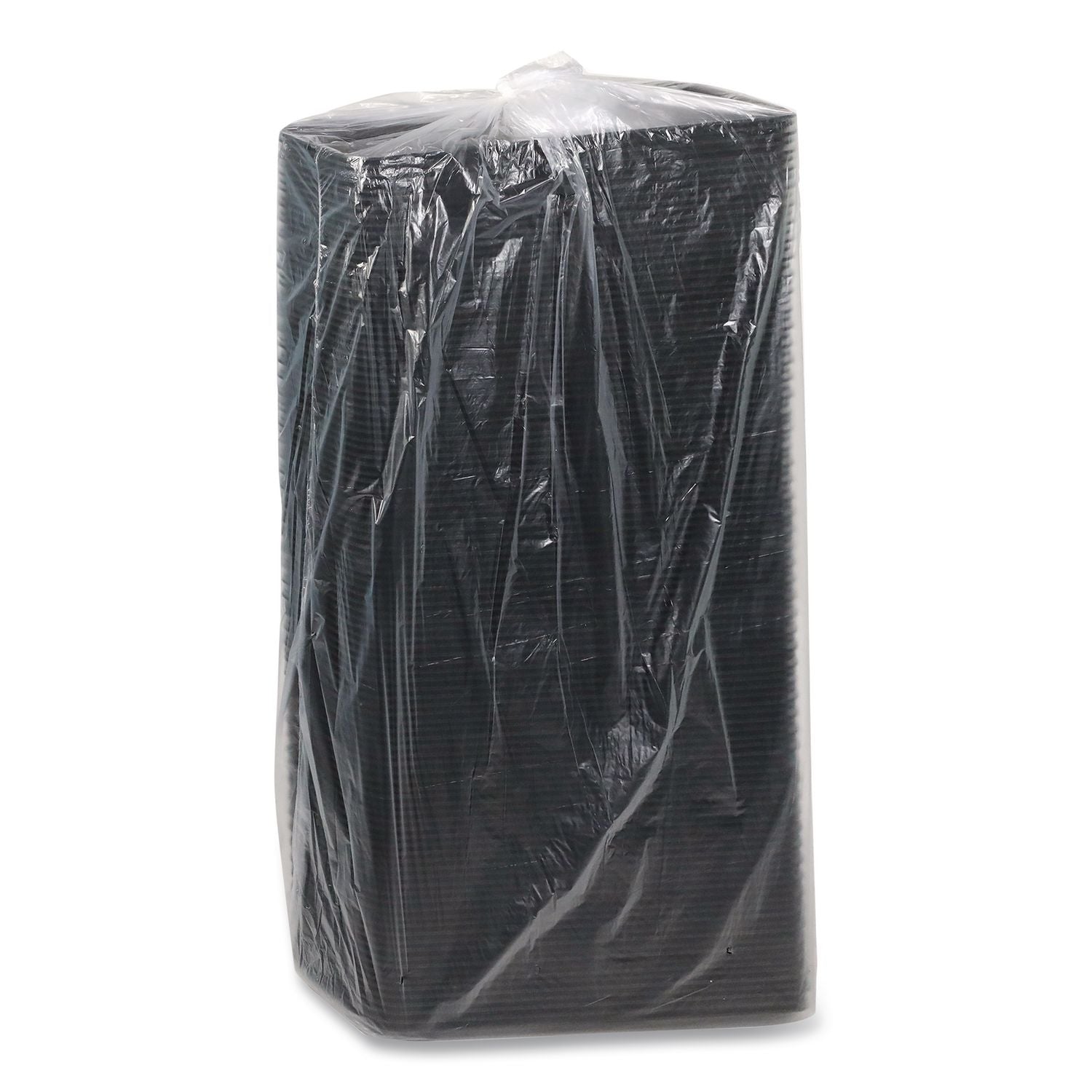 Supermarket Tray, #7S, 5.63 x 14.16 x 0.67, Black, Foam, 250/Carton