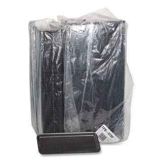 Supermarket Tray, #7S, 5.63 x 14.16 x 0.67, Black, Foam, 250/Carton