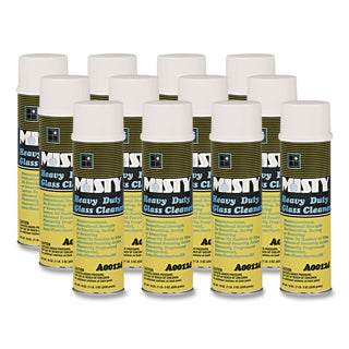 Heavy-Duty Glass Cleaner, Citrus, 20 oz Aerosol Spray, 12/Carton