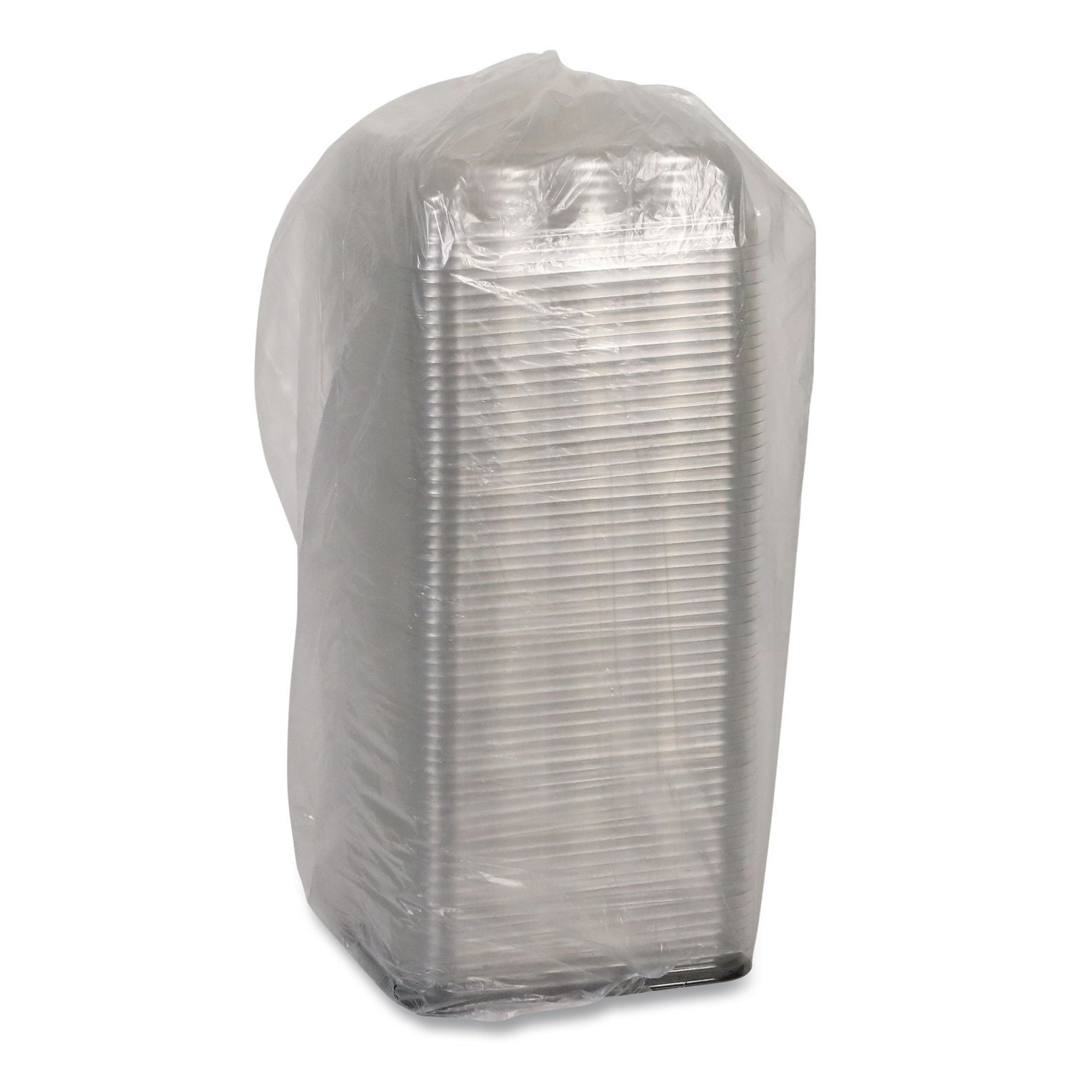 Recycled Container Lid, Dome Lid for 6 x 6 Brownie Container, 7.5 x 7.5 x 2.02, Clear, Plastic, 195/Carton