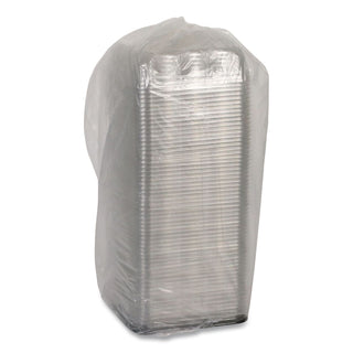Recycled Container Lid, Dome Lid for 6 x 6 Brownie Container, 7.5 x 7.5 x 2.02, Clear, Plastic, 195/Carton