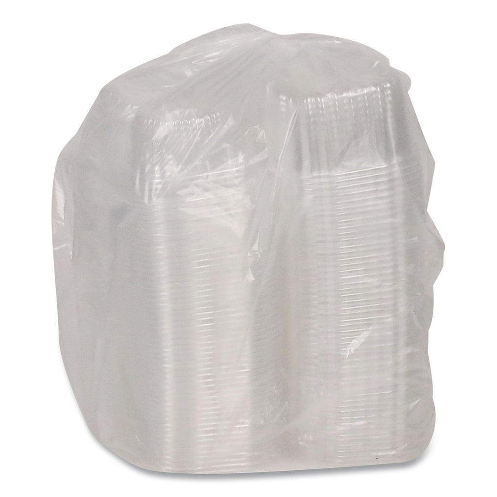 ClearView Bakery Cupcake Container, 2-Compartment, 6.75 x 4 x 4, Clear, Plastic, 100/Carton