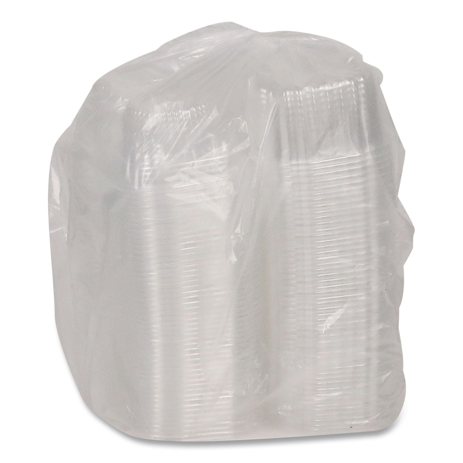 ClearView Bakery Cupcake Container, 2-Compartment, 6.75 x 4 x 4, Clear, Plastic, 100/Carton