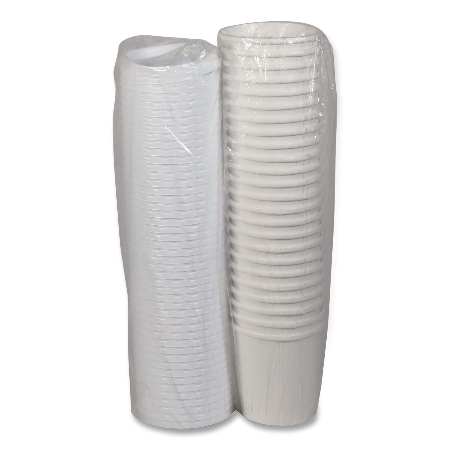 Paper Round Food Container and Lid Combo, 16 oz, 3.75" Diameter x 3.88h", White, 250/Carton