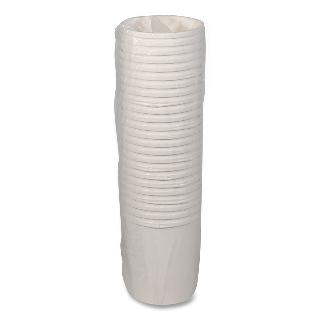 Paper Round Food Container, 32 oz, 5.13" Diameter x 4.5"h, White, 500/Carton