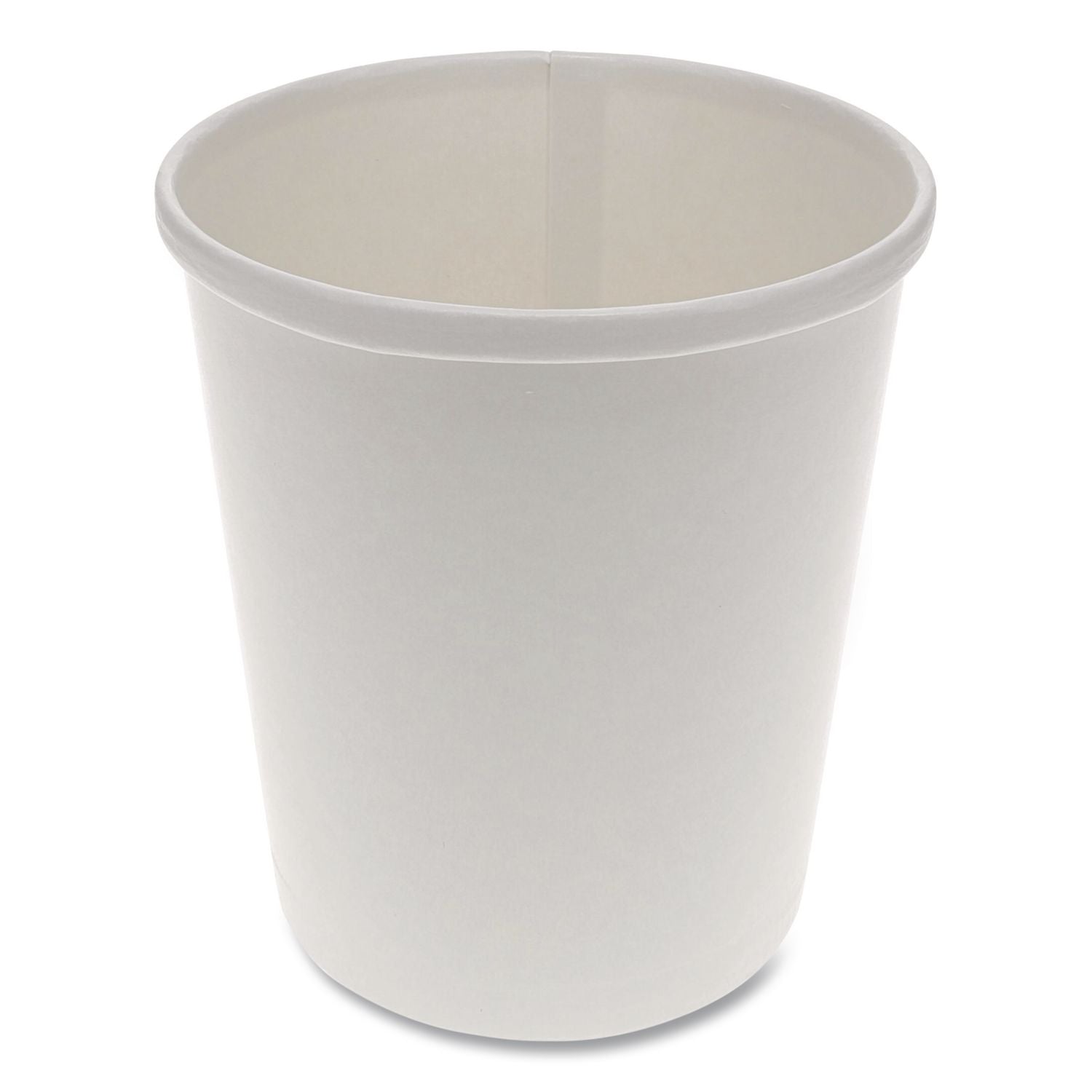 Paper Round Food Container, 32 oz, 5.13" Diameter x 4.5"h, White, 500/Carton