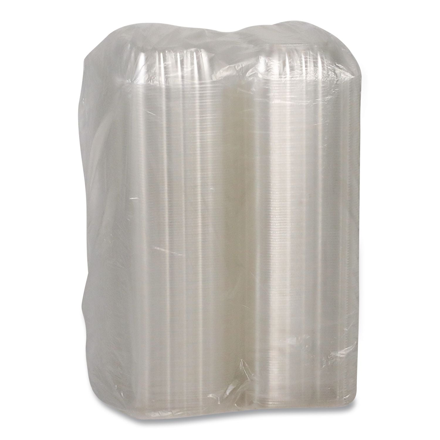 SENSATION SmartLock Hinged Lid Container, 5.24 x 5.25 x 2.57, Clear, Plastic, 375/Carton