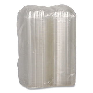 SENSATION SmartLock Hinged Lid Container, 5.24 x 5.25 x 2.57, Clear, Plastic, 375/Carton