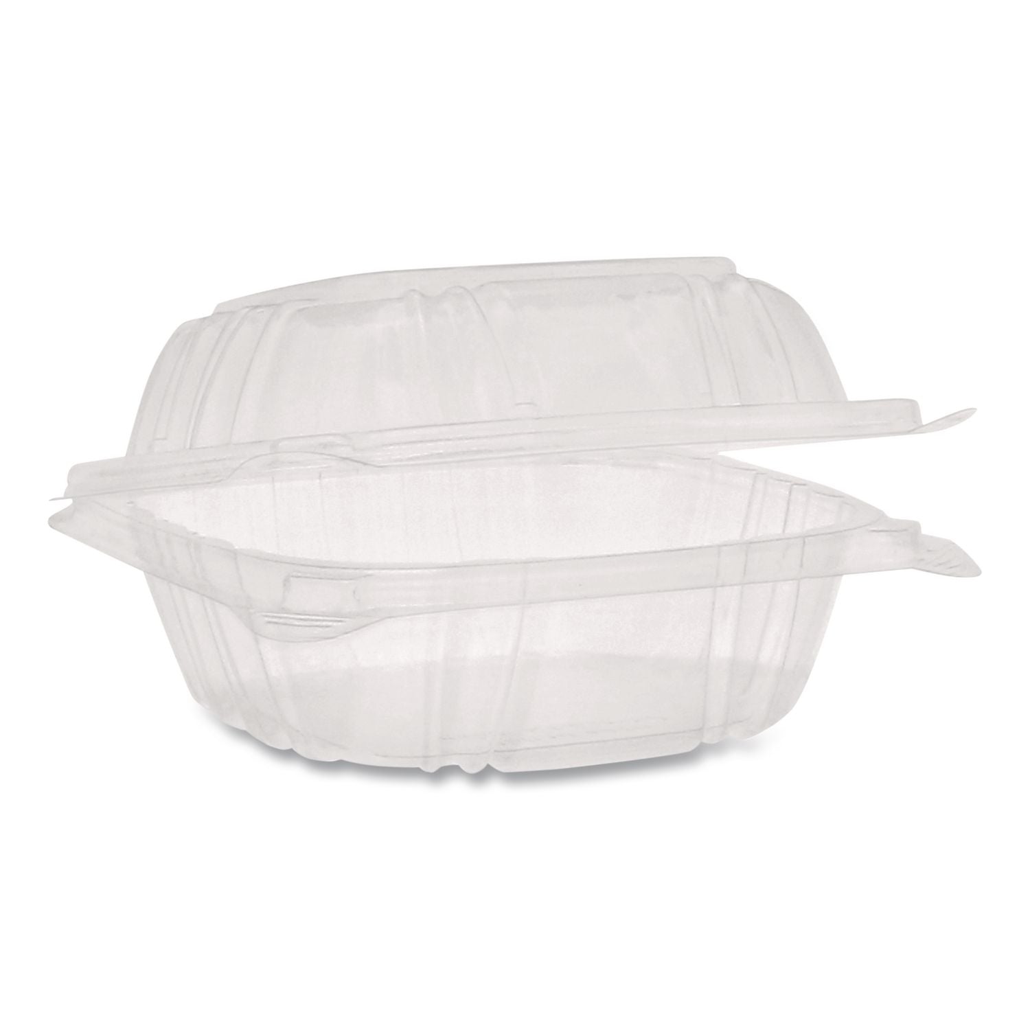 SENSATION SmartLock Hinged Lid Container, 5.24 x 5.25 x 2.57, Clear, Plastic, 375/Carton