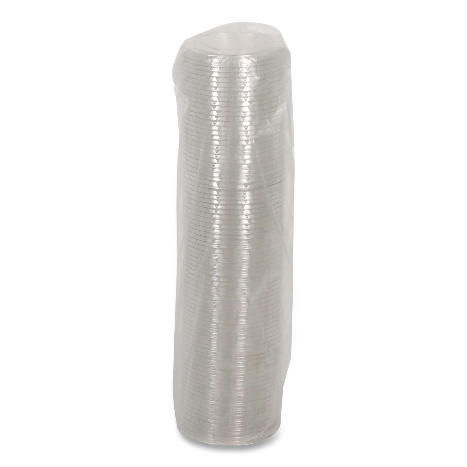 EarthChoice Strawless RPET Lid, Flat Lid, Fits 9 oz to 20 oz "A" Cups, Clear 1,020/Carton