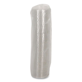 EarthChoice Strawless RPET Lid, Flat Lid, Fits 9 oz to 20 oz "A" Cups, Clear 1,020/Carton