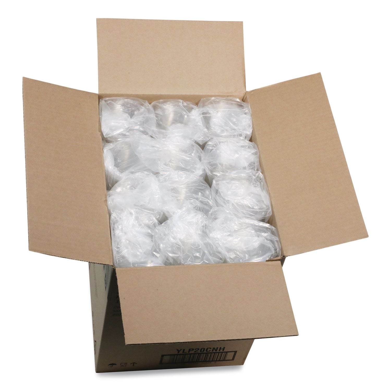 EarthChoice Strawless RPET Lid, Flat Lid, Fits 9 oz to 20 oz "A" Cups, Clear 1,020/Carton