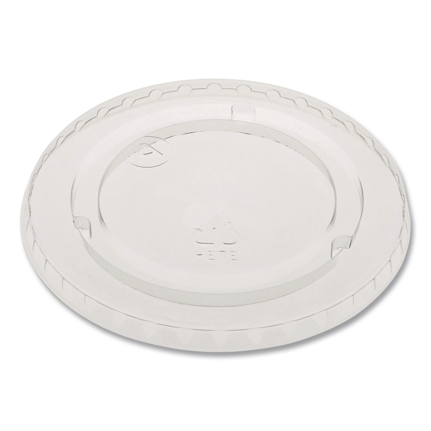 EarthChoice Strawless RPET Lid, Flat Lid, Fits 9 oz to 20 oz "A" Cups, Clear 1,020/Carton