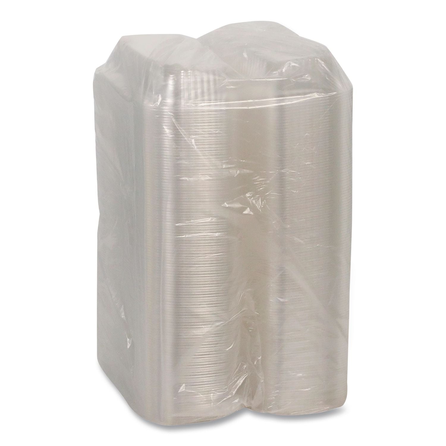 ClearView SmartLock Hinged Lid Container, 23 oz, 8.5 x 4 x 2.5, Clear, Plastic, 250/Carton