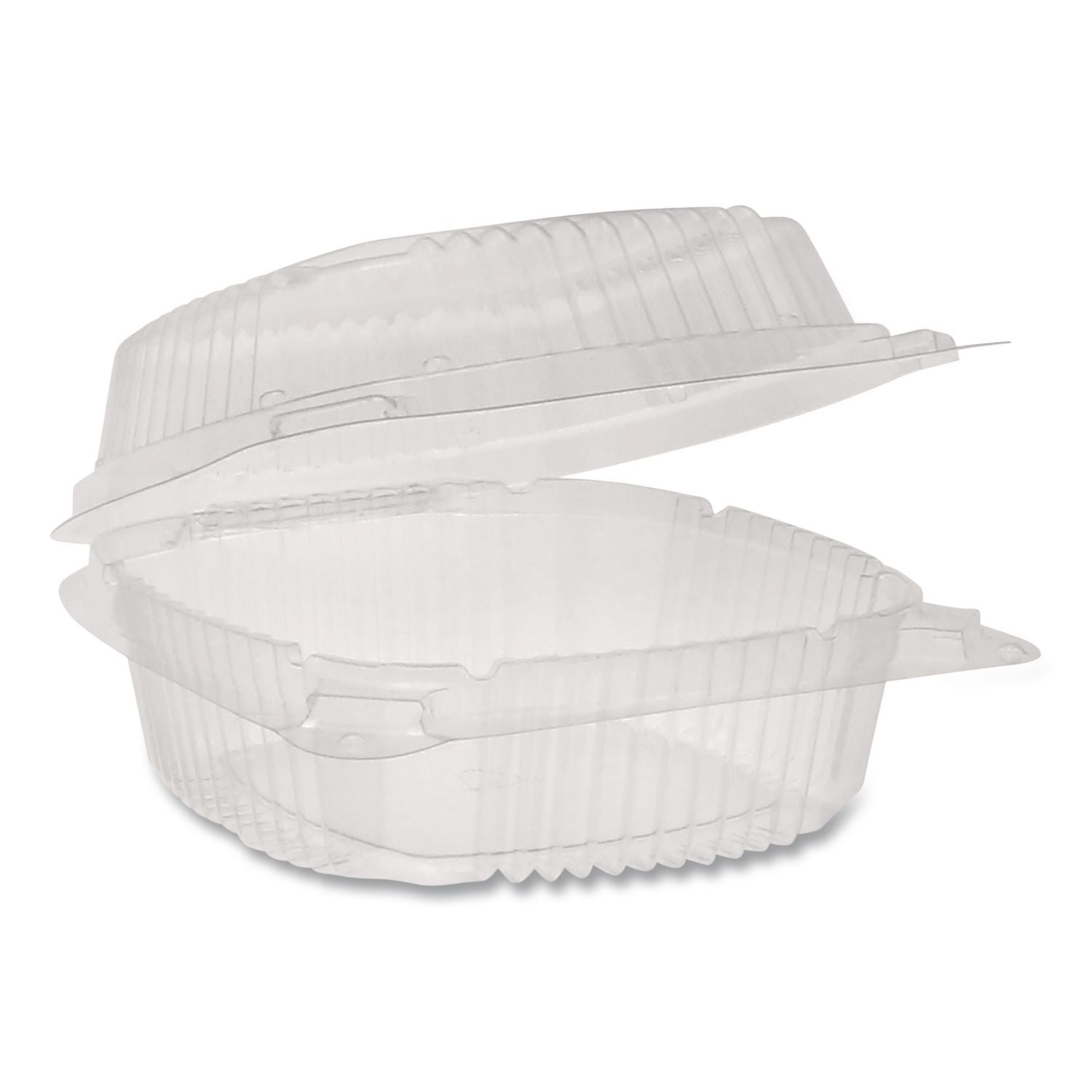 ClearView SmartLock Hinged Lid Container, Hoagie Container, 11 oz, 5.25 x 5.25 x 2.5, Clear, Plastic, 375/Carton