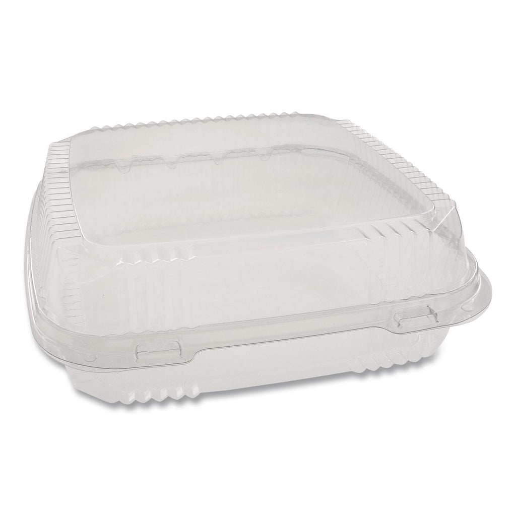 ClearView SmartLock Hinged Lid Container, 9.22 x 8.88 x 2.91, Clear, Plastic, 200/Carton