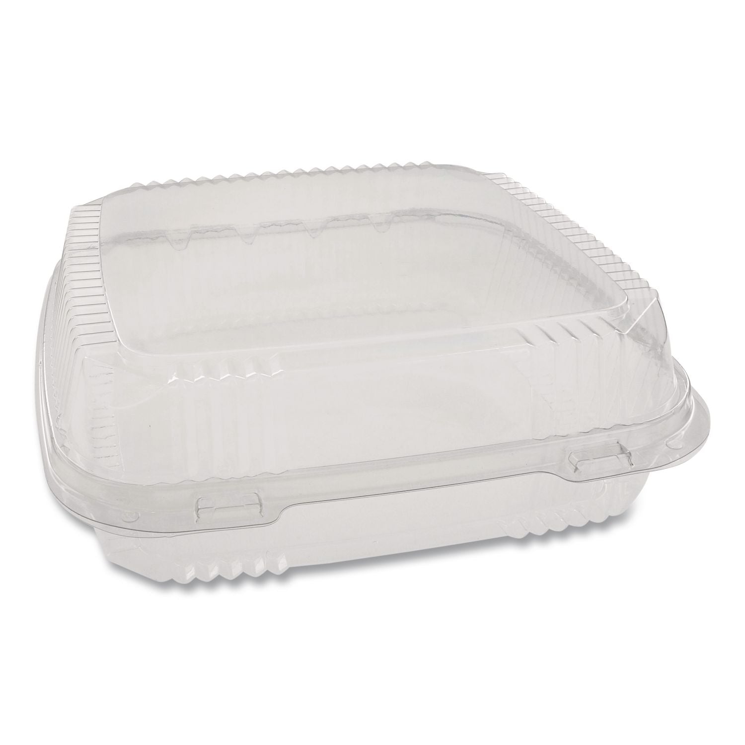 ClearView SmartLock Hinged Lid Container, 9.22 x 8.88 x 2.91, Clear, Plastic, 200/Carton