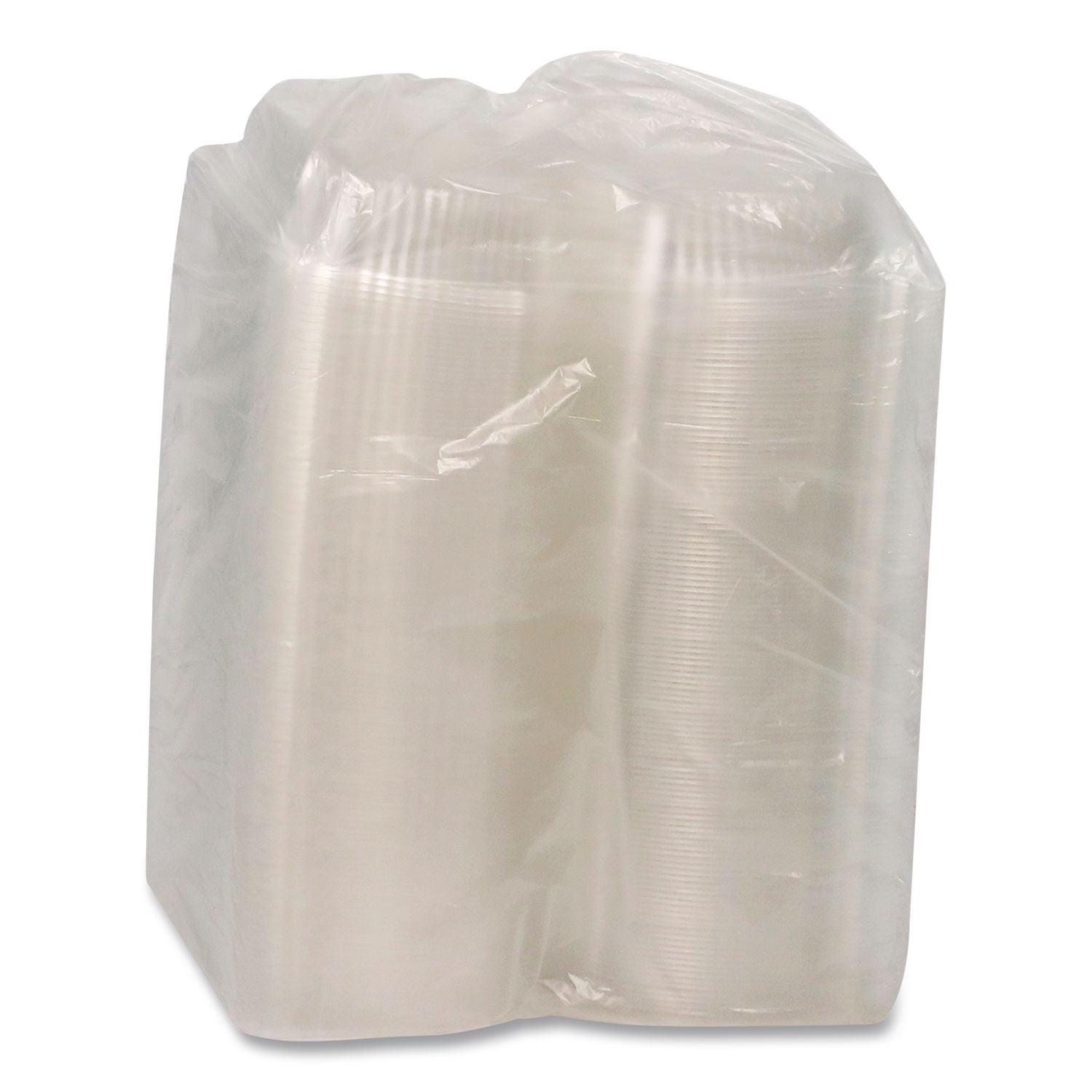 ClearView SmartLock Hinged Lid Container, 20 oz, 5.75 x 6 x 3, Clear, Plastic, 500/Carton