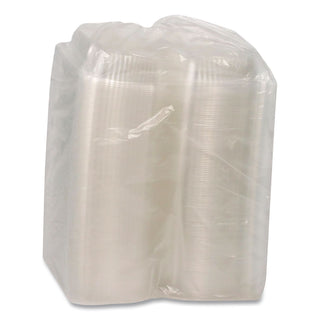 ClearView SmartLock Hinged Lid Container, 20 oz, 5.75 x 6 x 3, Clear, Plastic, 500/Carton