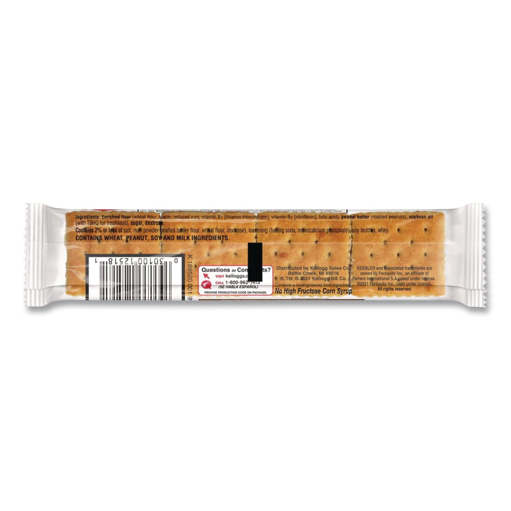 Sandwich Crackers, Toast and Peanut Butter, 8 Cracker Snack Pack, 12/Box