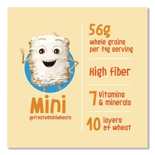 Breakfast Cereal, Frosted Mini Wheats, Single-Serve, 6/Box