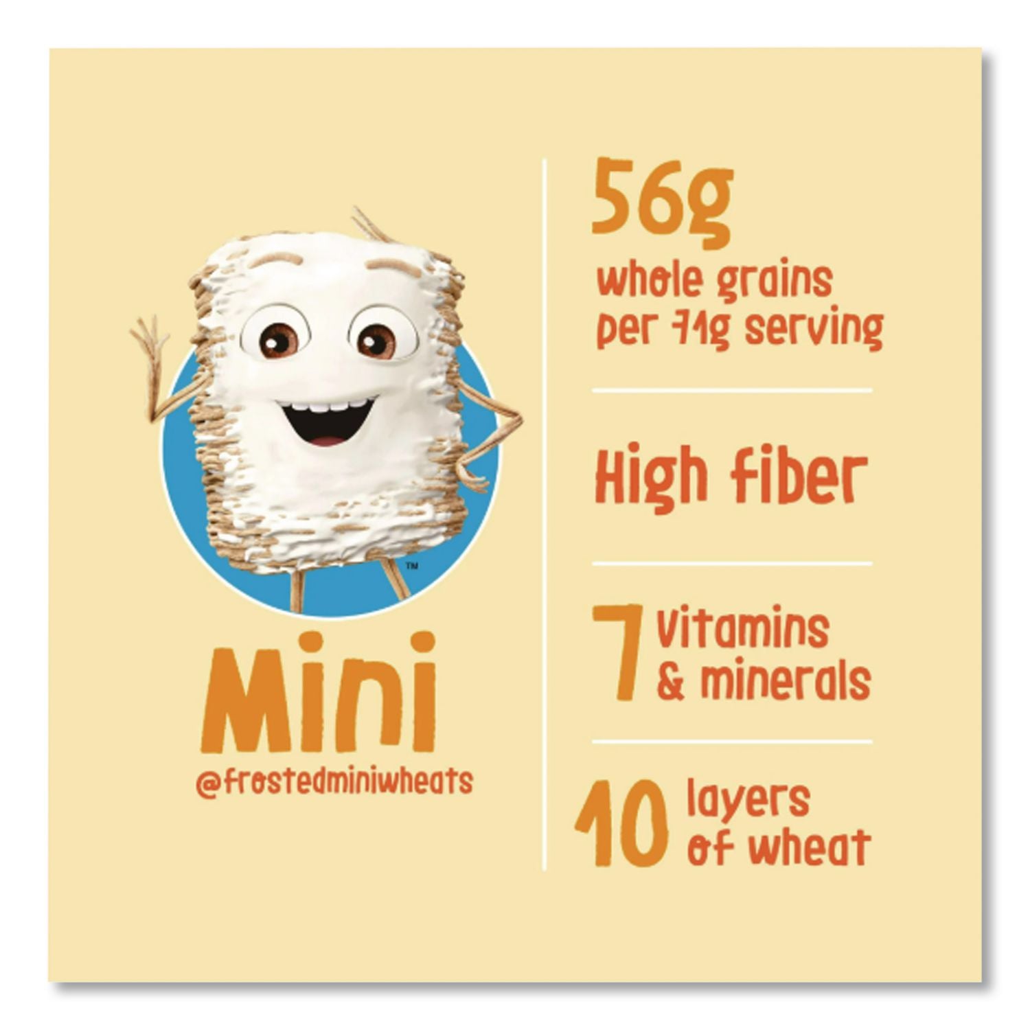 Breakfast Cereal, Frosted Mini Wheats, Single-Serve, 6/Box