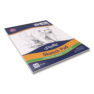 Art1st Sketch Pad, Unruled, 50 White 9 x 12 Sheets