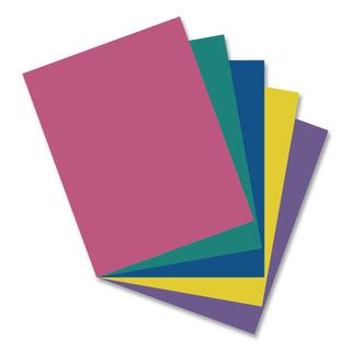 Array Card Stock, 65 lb Cover Weight, 8.5 x 11, Assorted, 250/Pack