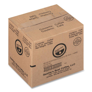 Port Side Blend Ground Coffee, Decaffeinated Medium Roast, 12 oz Bag, 6/Carton
