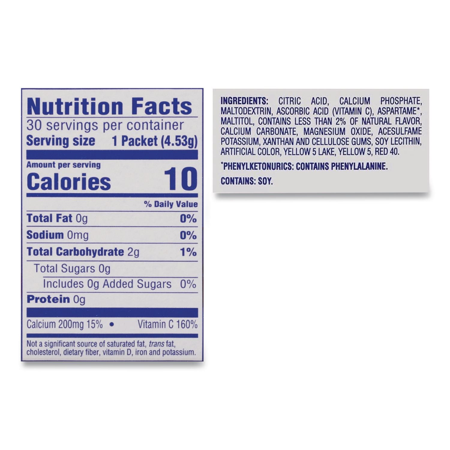 On the Go, Sunrise Orange, 0.16 oz Packets, 30/Box