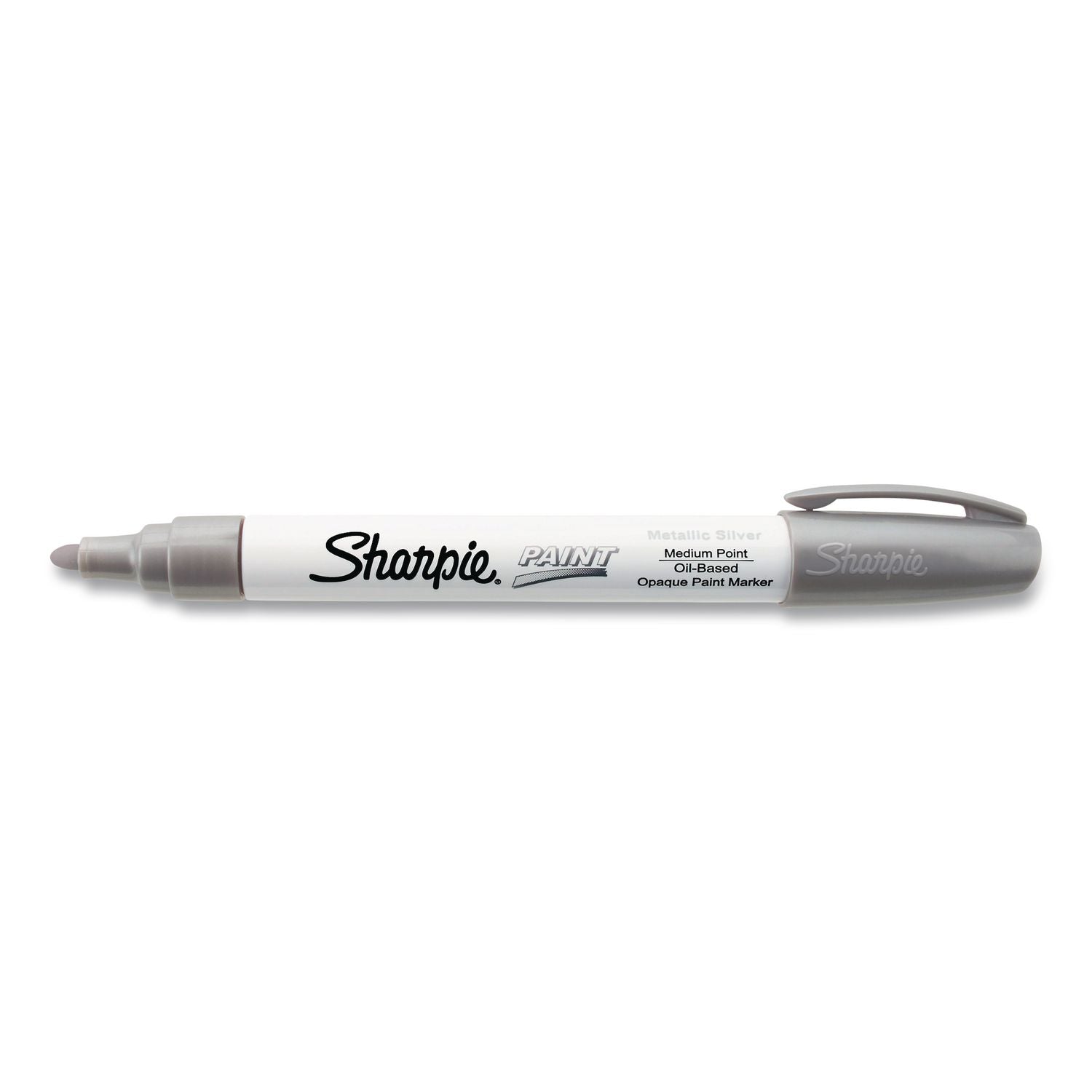 Permanent Paint Marker, Fine Point, Silver, Sold as 1 Each