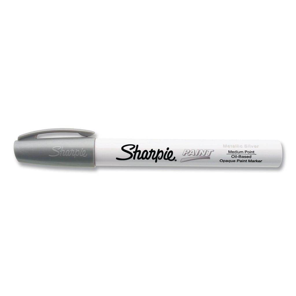 Permanent Paint Marker, Fine Point, Silver, Sold as 1 Each