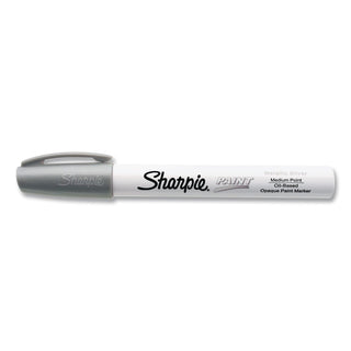 Permanent Paint Marker, Fine Point, Silver, Sold as 1 Each