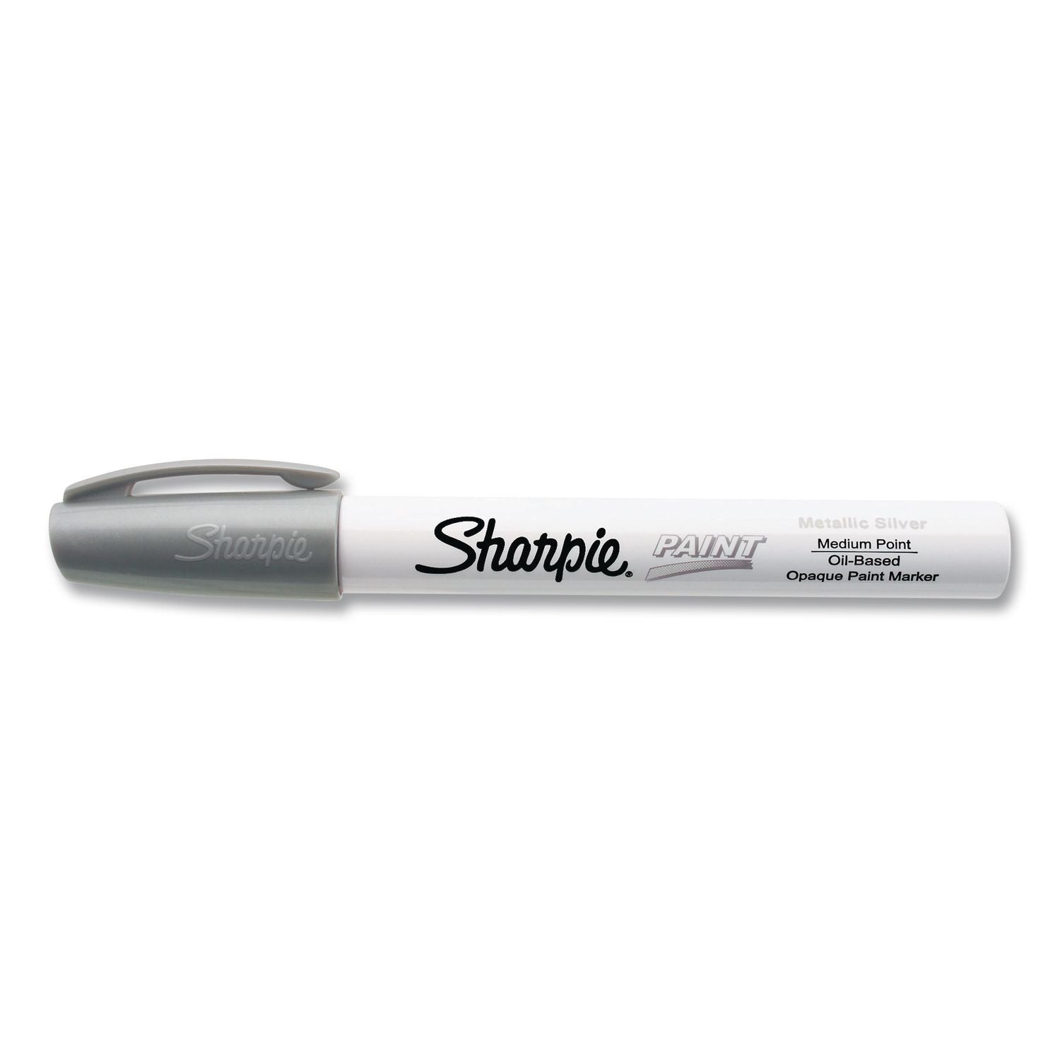 Permanent Paint Marker, Fine Point, Silver, Sold as 1 Each