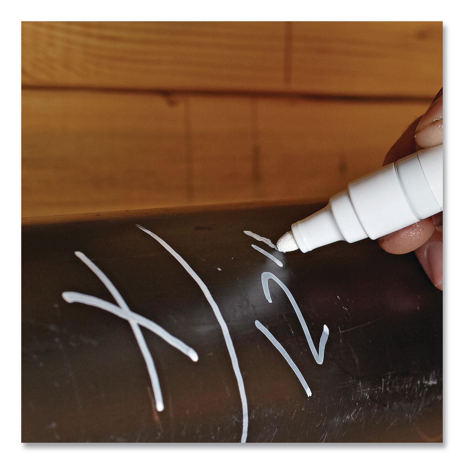 Permanent Paint Marker, Fine Point, Silver, Sold as 1 Each