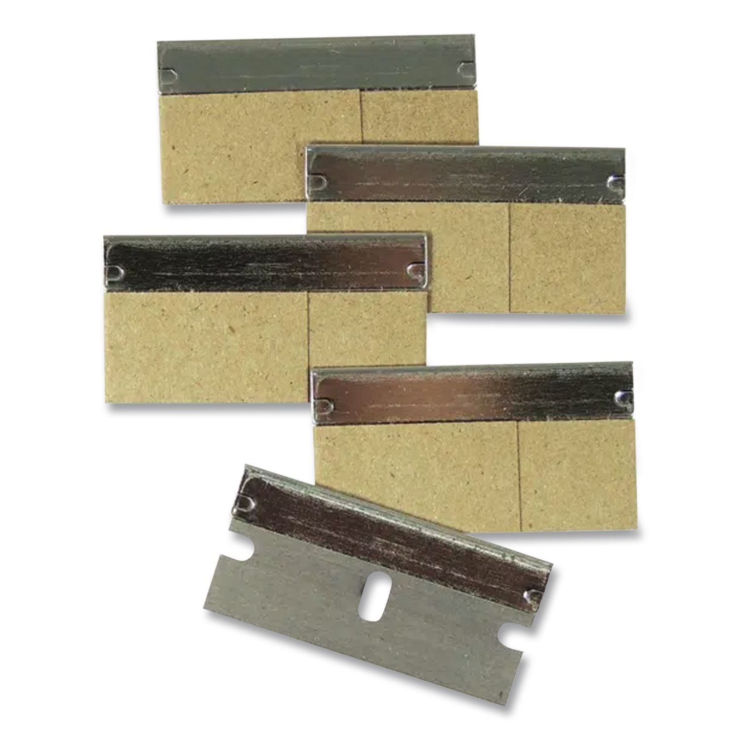 Safety Scraper Replacement Blades, #9, Stainless Steel, 100/Box