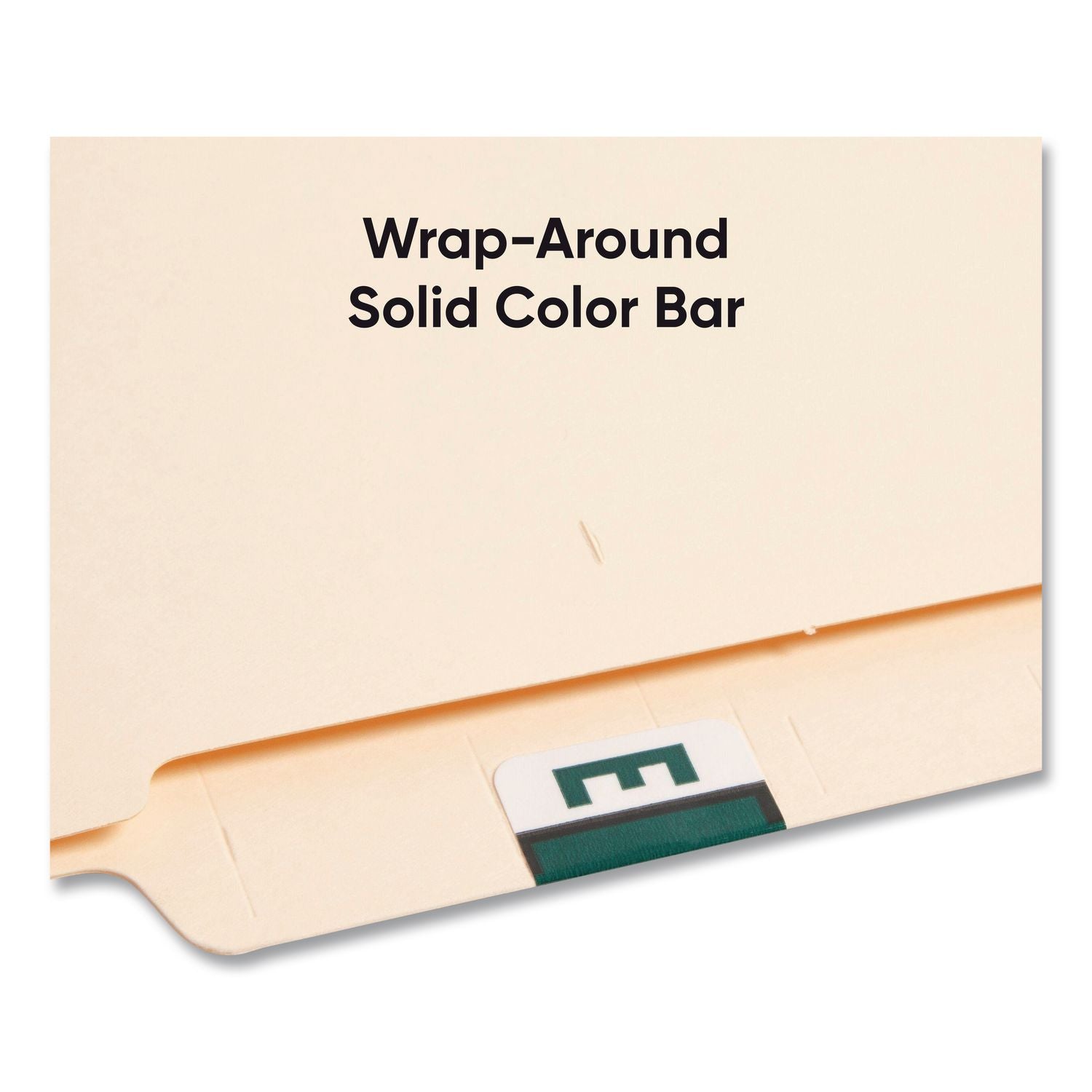A-Z Color-Coded End Tab Filing Labels, E, 1 x 1.25, White, 500/Roll