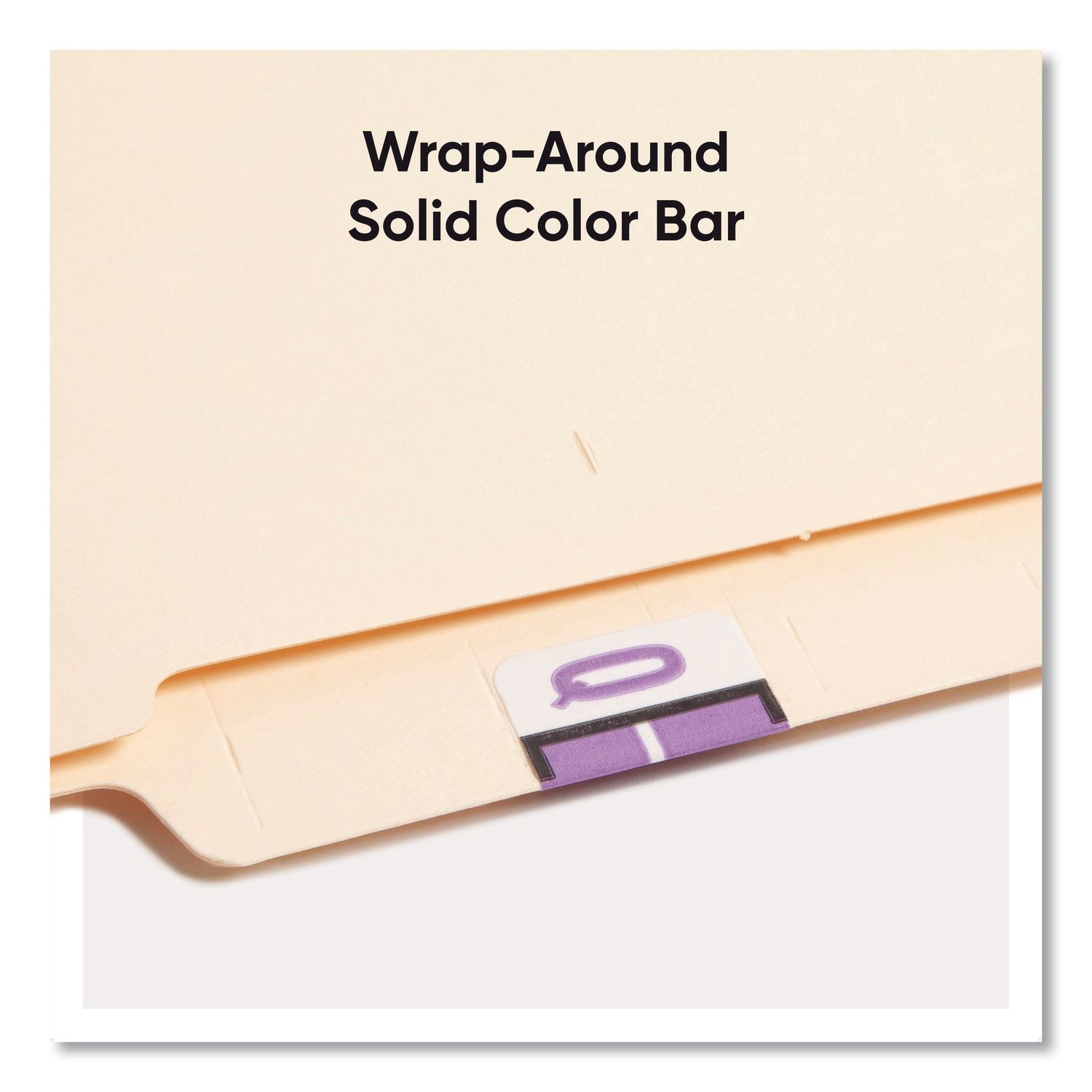 A-Z Color-Coded End Tab Filing Labels, Q, 1 x 1.25, White, 500/Roll