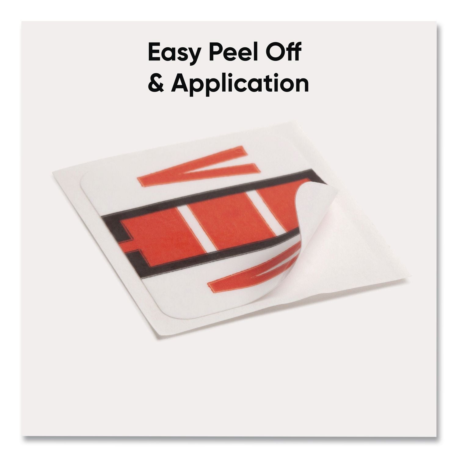 A-Z Color-Coded End Tab Filing Labels, V, 1 x 1.25, White, 500/Roll