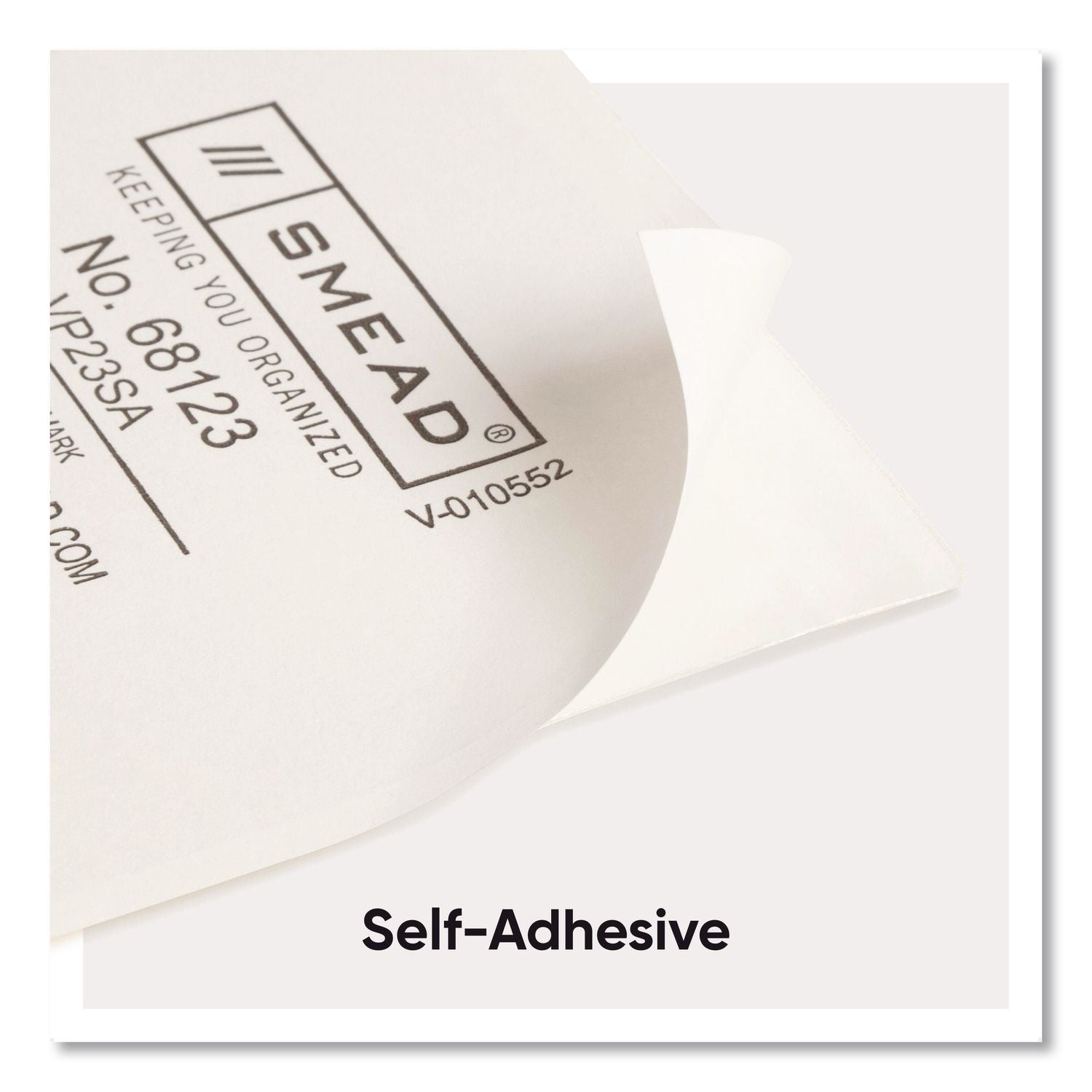Self-Adhesive Poly Pockets, Top Load, 4.06 x 3, Clear, 100/Box