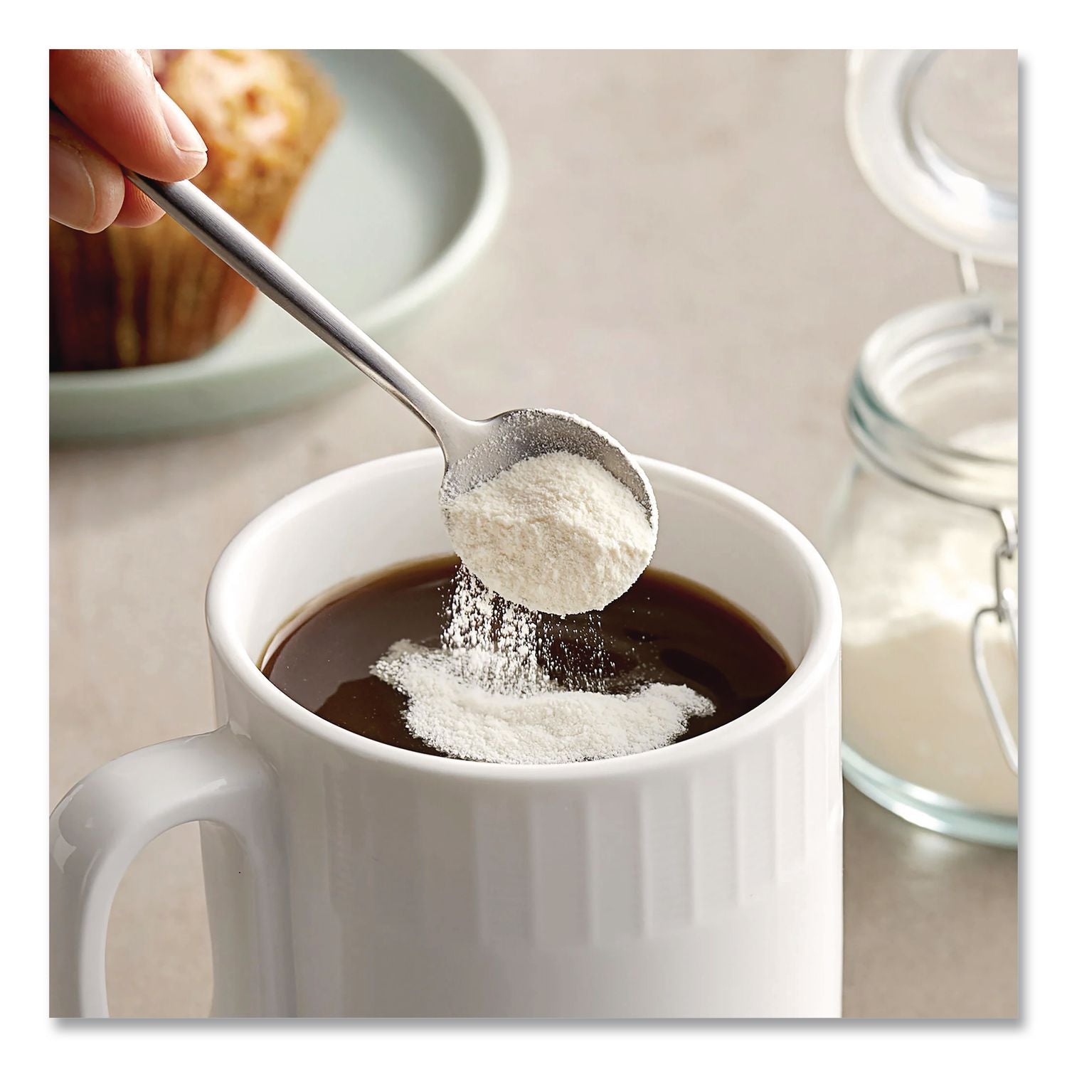 Reclosable Canister of Powder Non-Dairy Creamer, 12oz