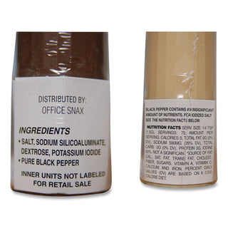 Condiment Set, 4 oz Salt, 1.5 oz Pepper, Two-Shaker Set