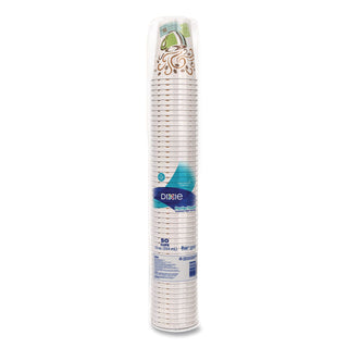 PerfecTouch Paper Hot Cups, 12 oz, Coffee Haze Design, 50/Sleeve, 20 Sleeves/Carton