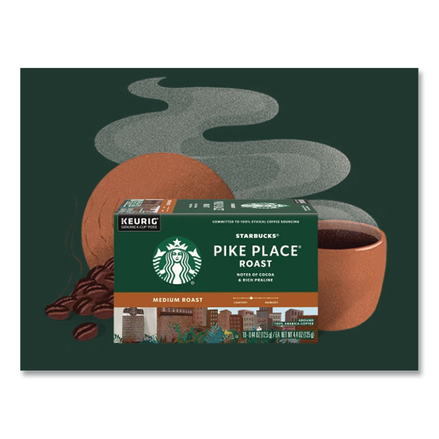 Pike Place Decaf Coffee K-Cups Pack, 24/Box