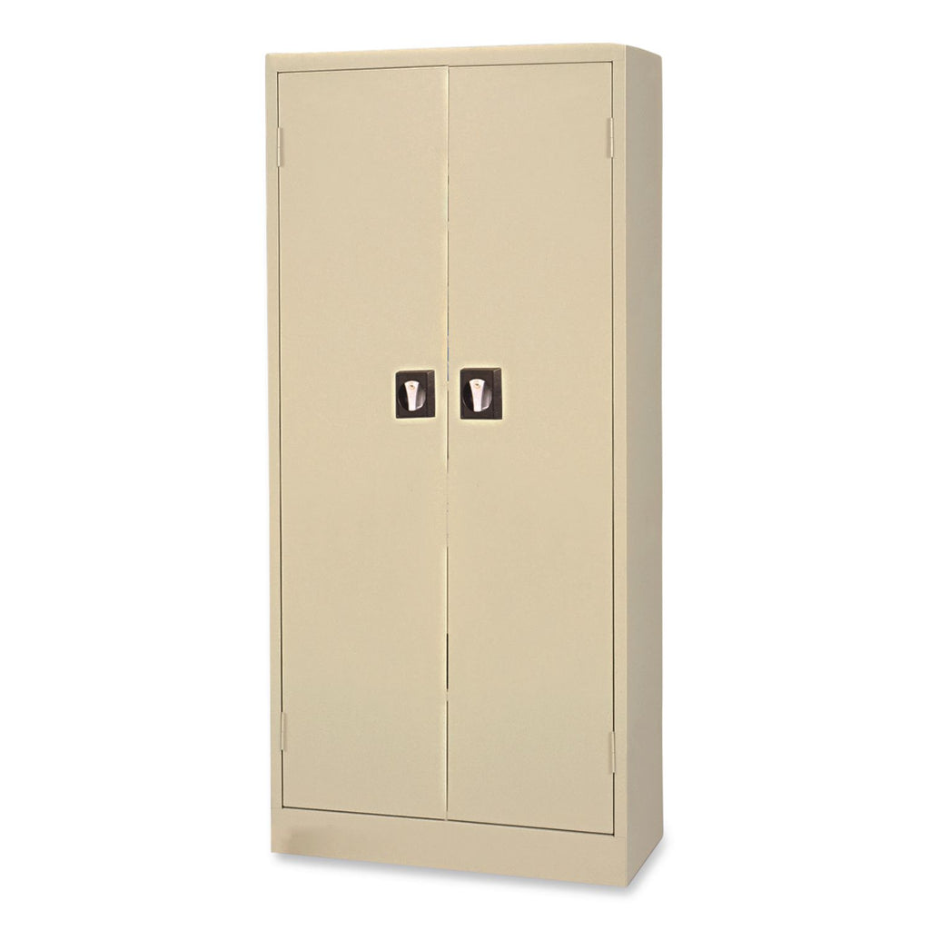 Space Saver Storage Cabinet, Four Shelves, 30w x 15d x 66h, Putty