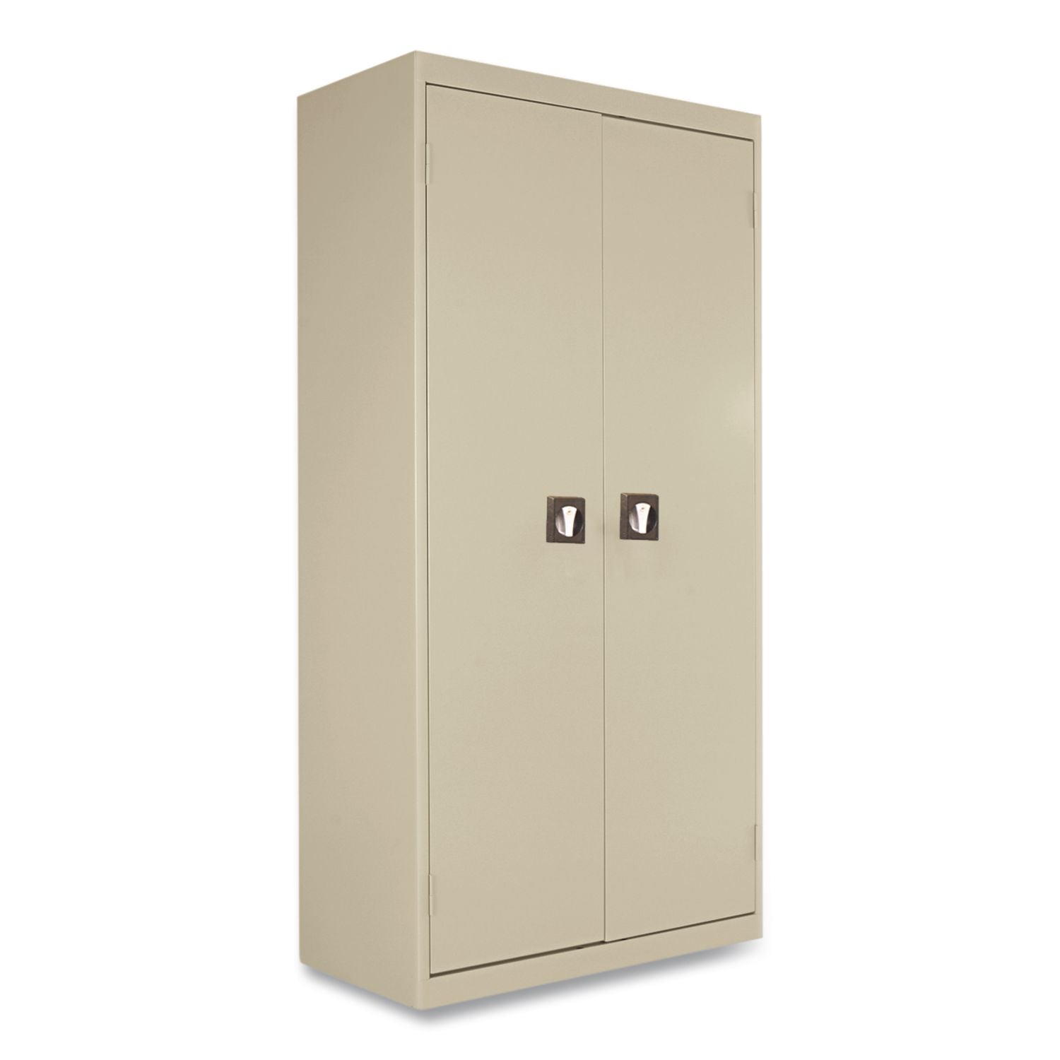 Space Saver Storage Cabinet, Four Shelves, 30w x 15d x 66h, Putty